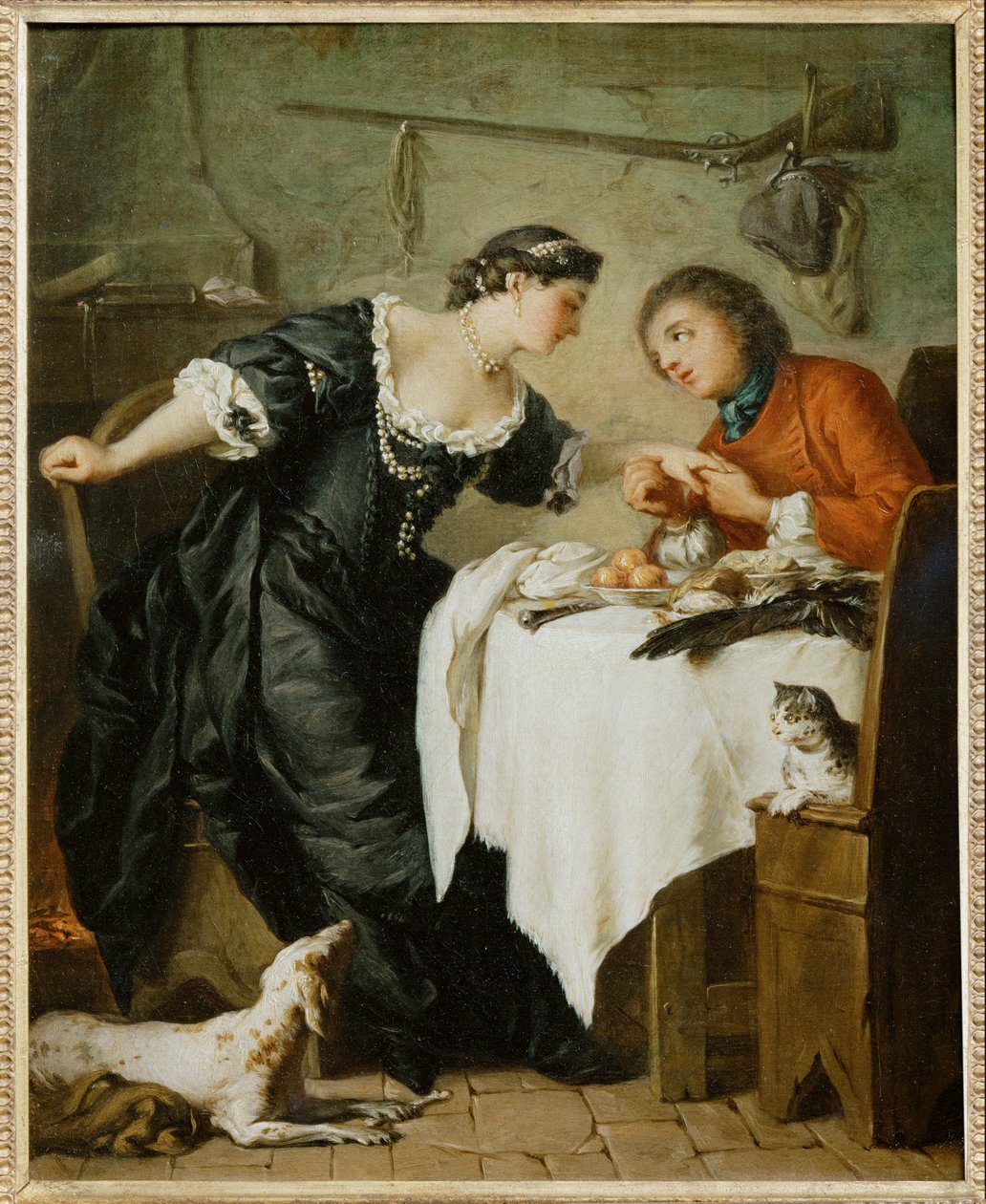 Der Falke, aus den Fabeln von Lafontaine von Pierre Subleyras