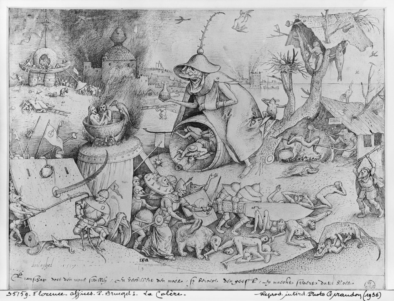Zorn, 1557 (Faksimile) von Pieter Bruegel the Elder