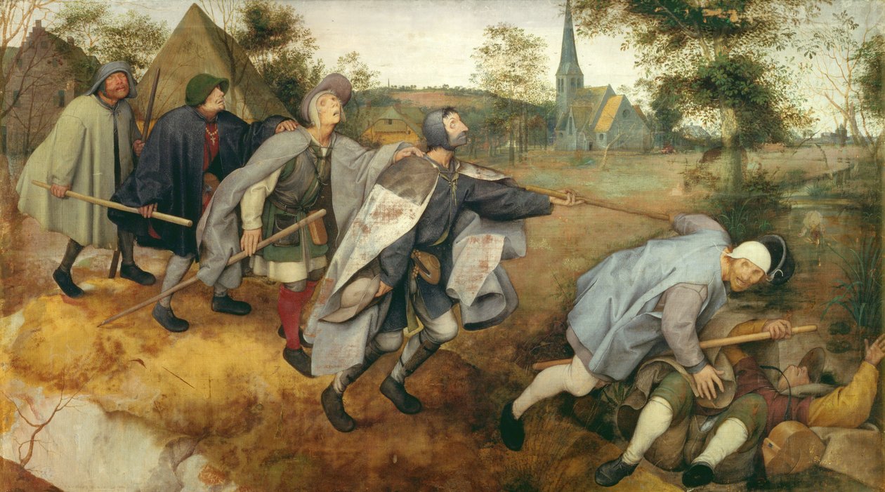 Gleichnis von den Blinden, 1568 von Pieter Bruegel the Elder