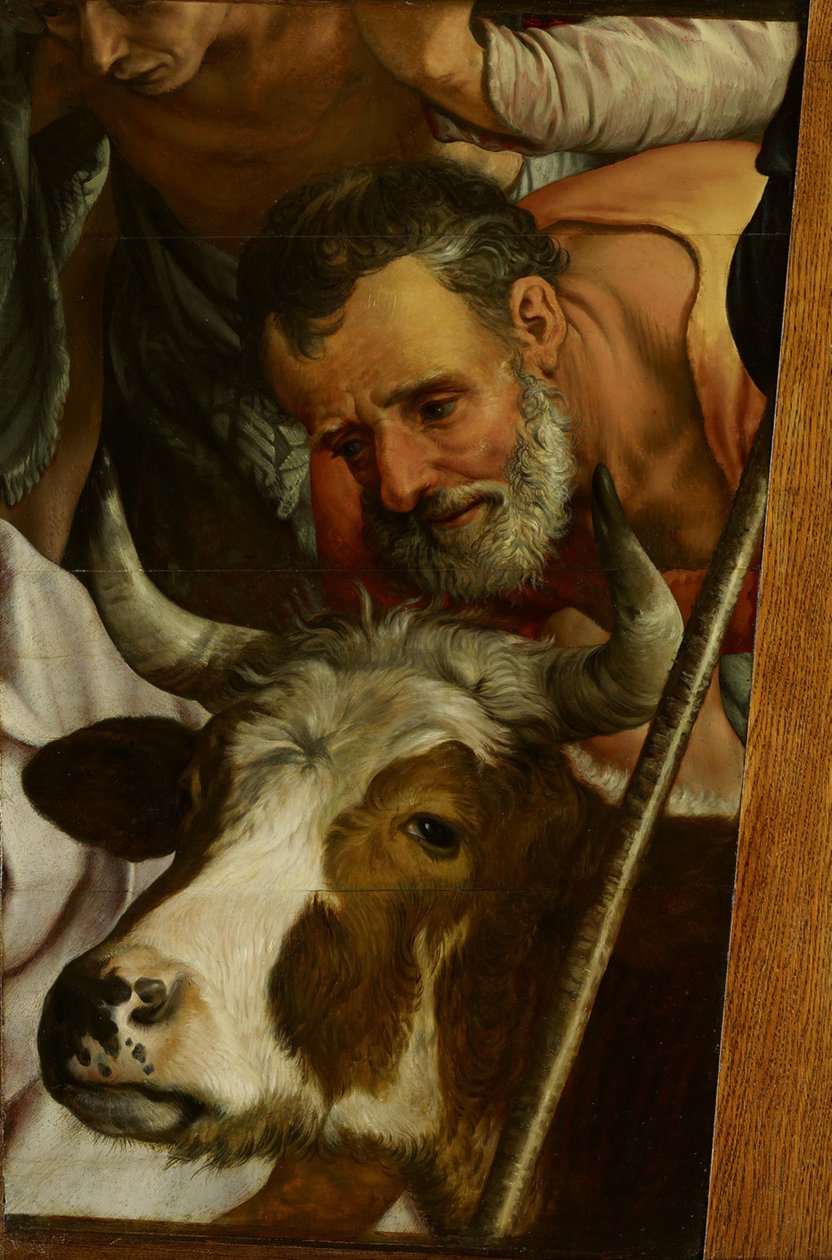 Anbetung der Hirten (Fragment) von Pieter Aertsen