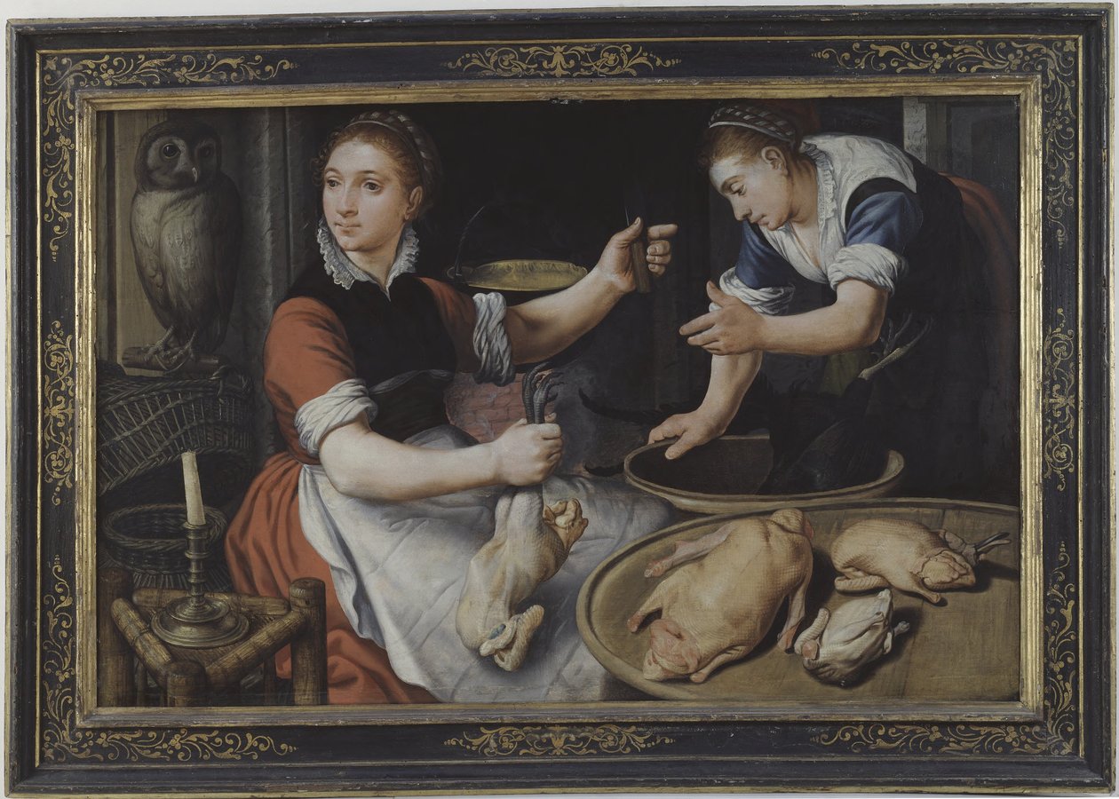 Zwei Frauen beim Kochen von Pieter Aertsen