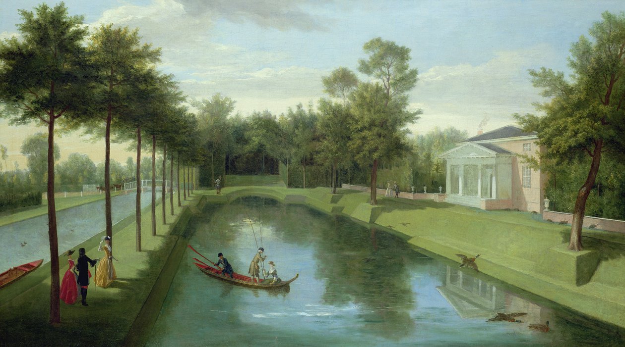 Die Wassergärten des Chiswick House von Pieter Andreas Rysbrack