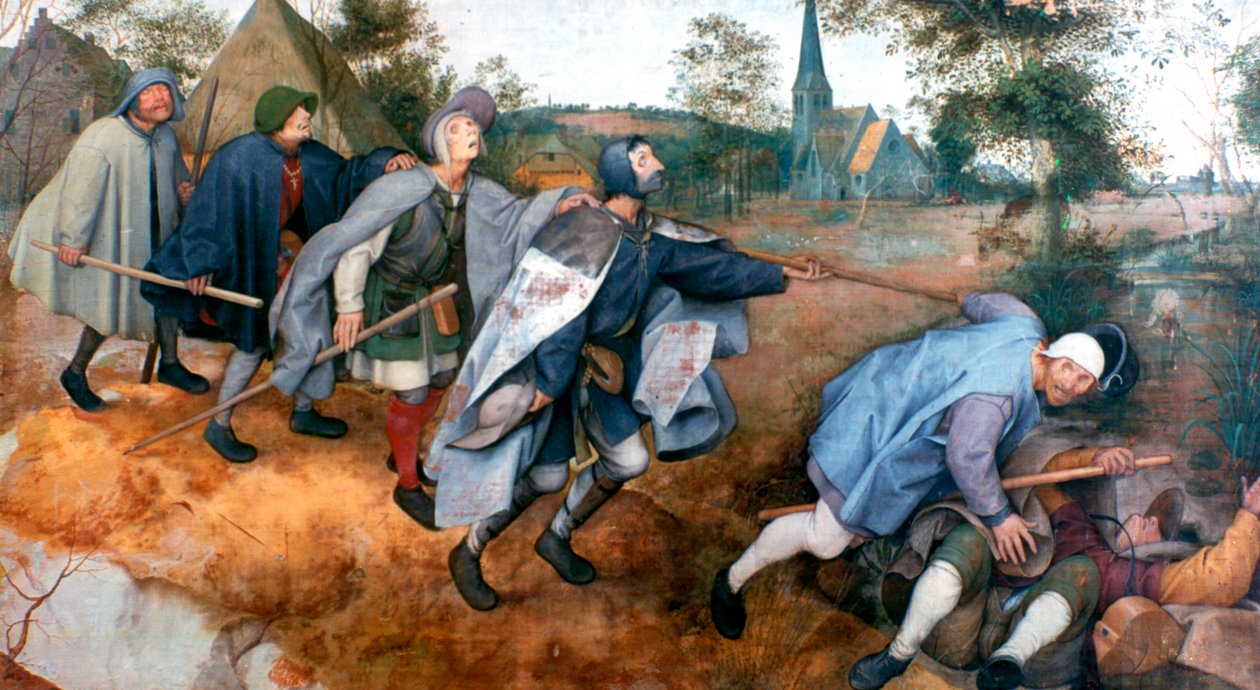 Das Gleichnis von den Blinden, 1568 von Pieter Bruegel the Elder