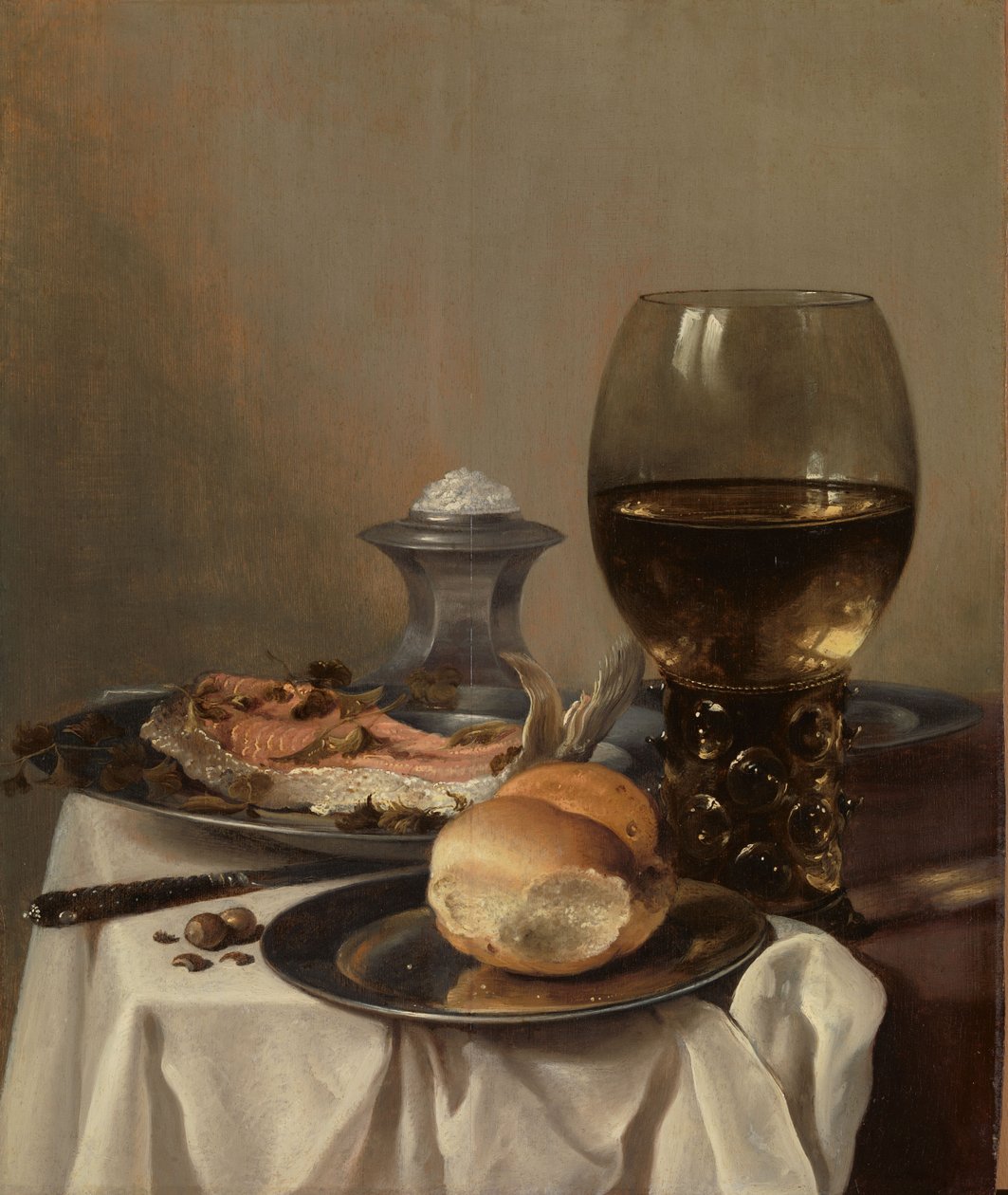 Stillleben mit einem Salz von Pieter Claesz