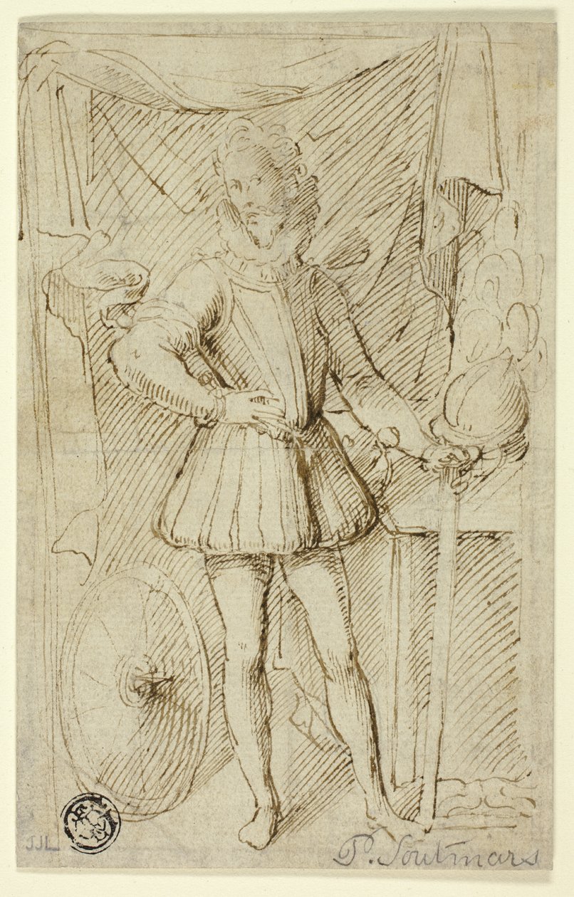 Porträt eines Edelmanns in Rüstung von Pieter Claesz. Soutman