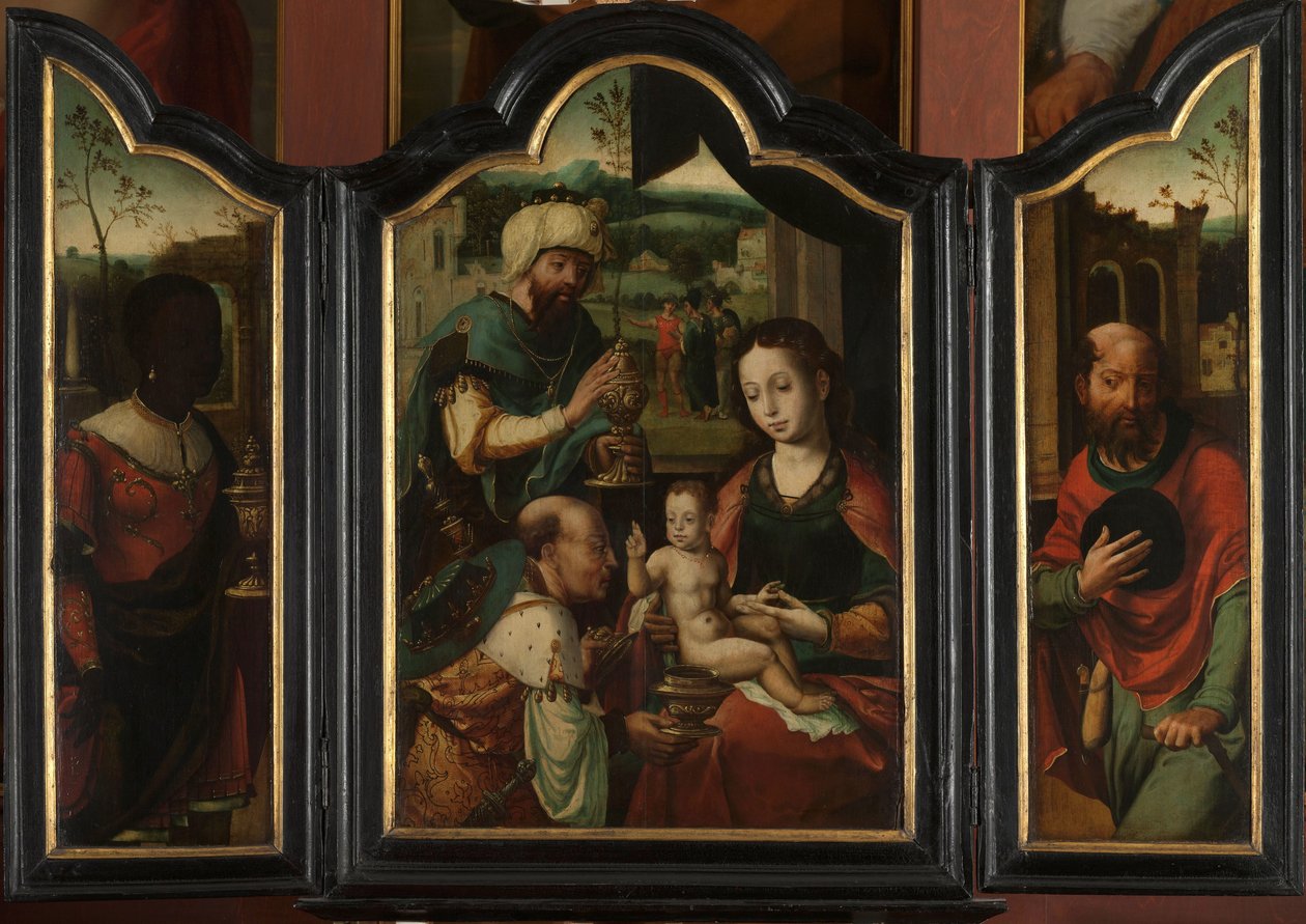 Triptychon mit der Anbetung der Könige von Pieter Coecke van Aelst (I) (workshop of)
