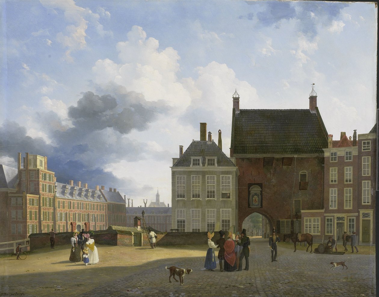 Das Gevangenpoort und der Plaats von Pieter Daniel van der Burgh