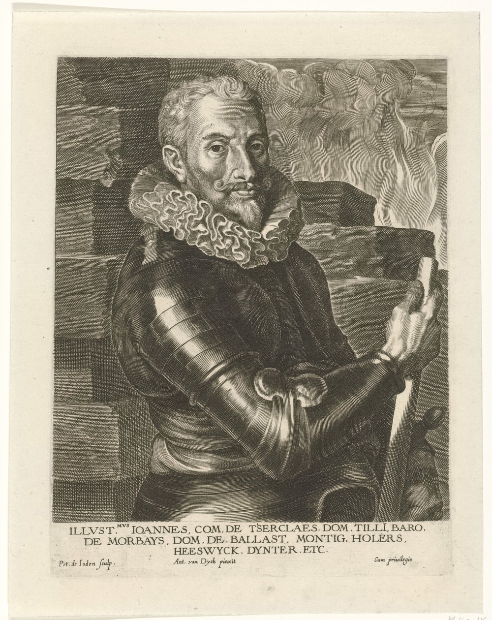Porträt von Johann Tserclaes, Graf von Tilly von Pieter I Jode de