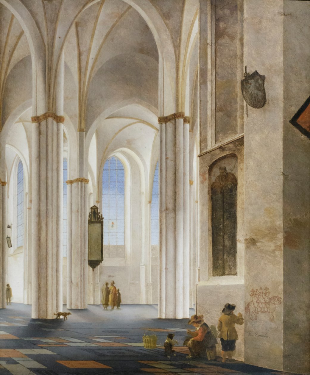 Das Innere der Buurkerk in Utrecht von Pieter Jansz Saenredam