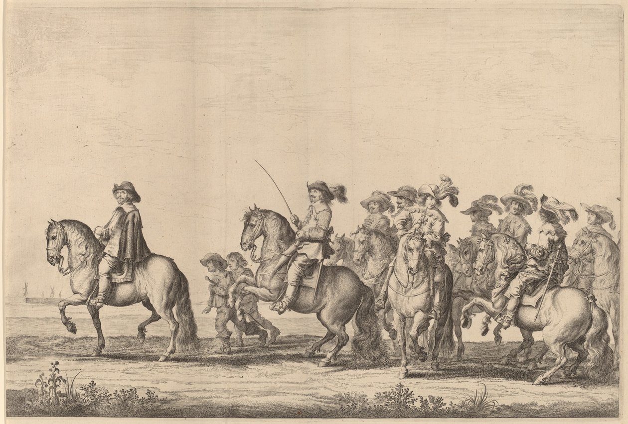 Einzug von Marie de Medici in Amsterdam [Tafel 2 von 6] von Pieter Nolpe