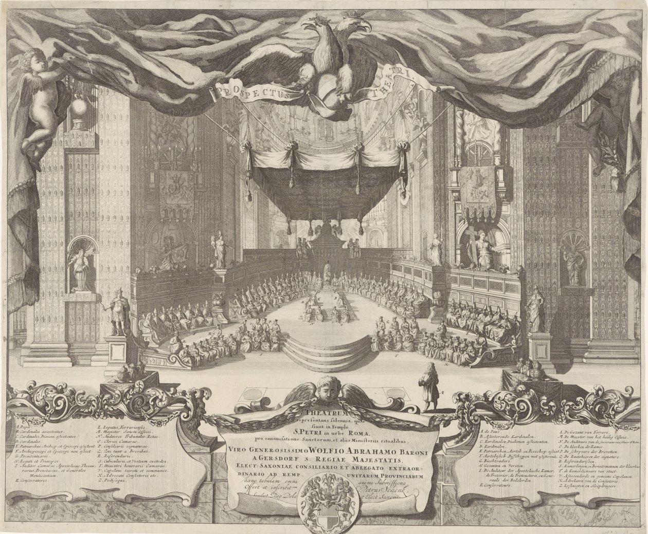 Ansicht der St.-Peters-Basilika von Pieter Schenk (I)