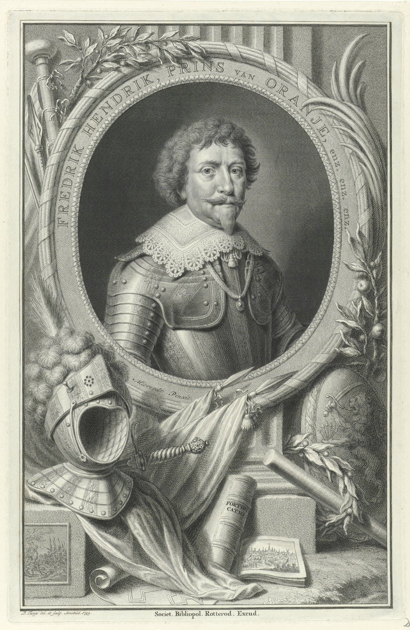 Porträt von Friedrich Heinrich, Prinz von Oranien-Nassau von Pieter Tanjé