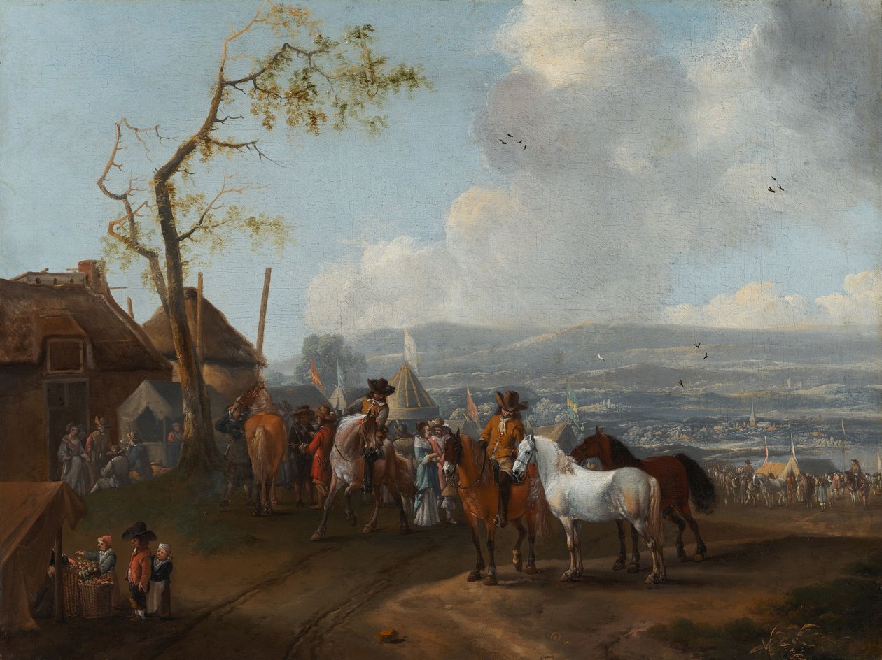 Lagerszene von Pieter Wouwermans or Wouwerman