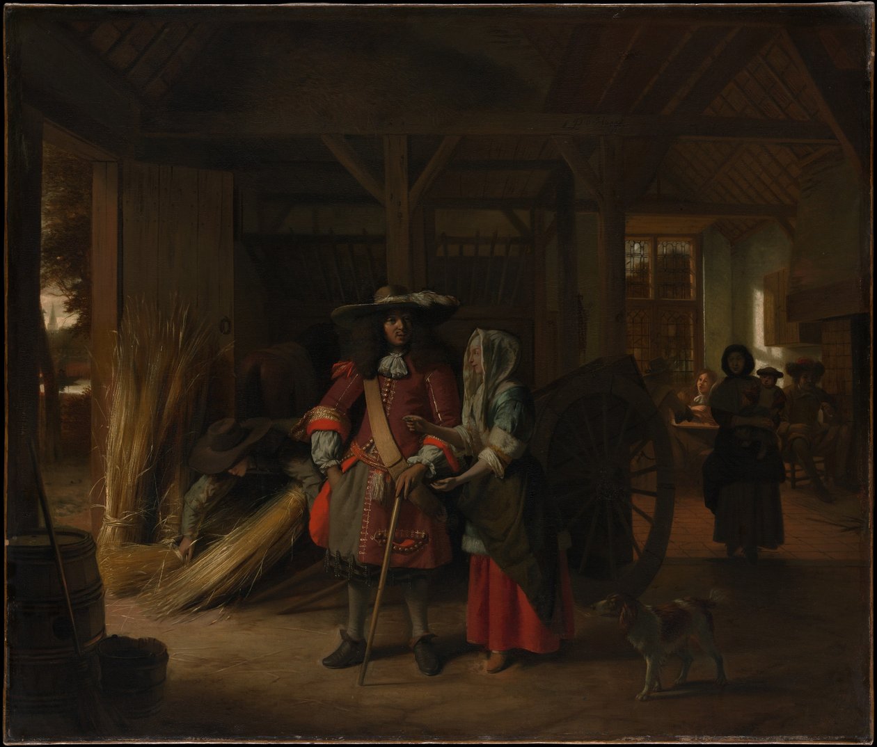 Die Wirtin bezahlen von Pieter de Hooch