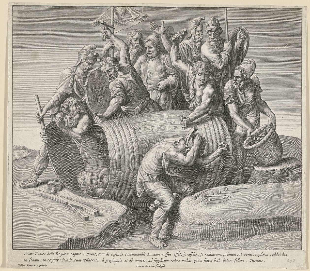 Die Standhaftigkeit des Marcus Atilius Regulus von Pieter de Jode (I)