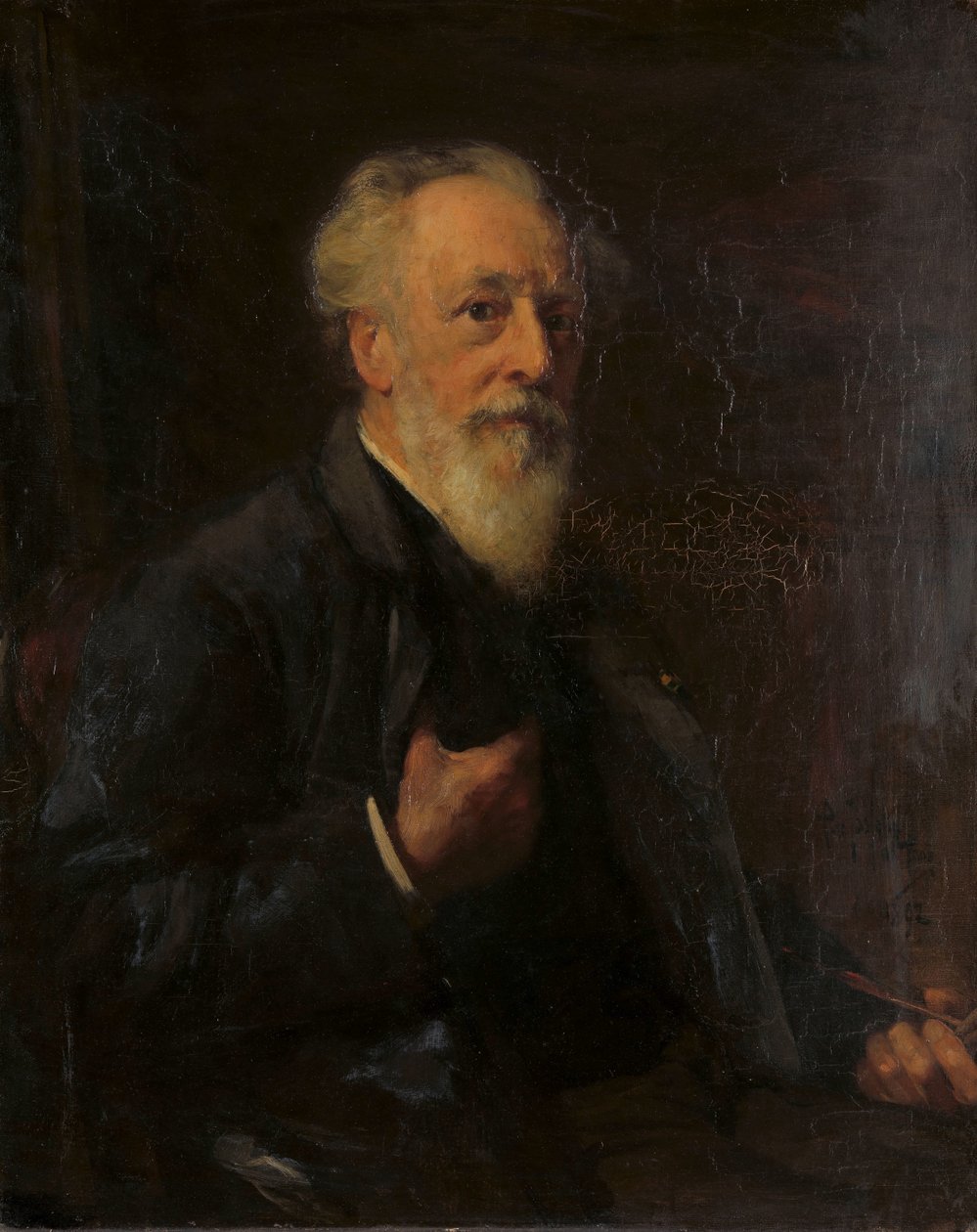 Porträt von J.A.B. Stroebel (1821-1905), Maler von Pieter de Josselin
