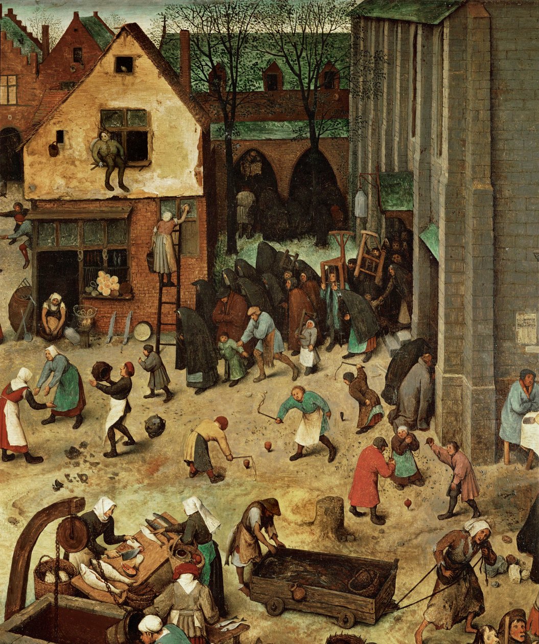 Kampf zwischen Karneval und Fastenzeit von Pieter the Elder Bruegel