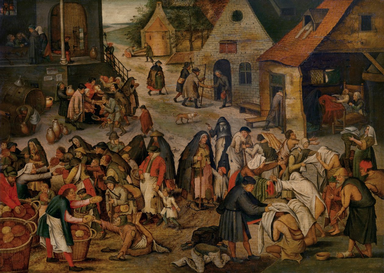 Werke der Barmherzigkeit von Pieter the Younger Brueghel