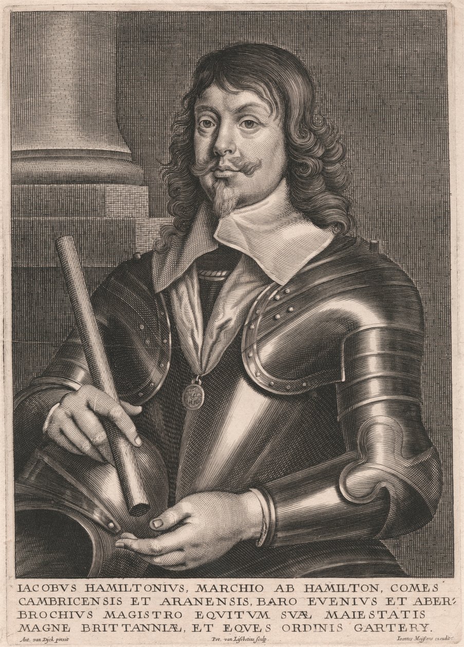 Jacobus Hamiltonius, marchio AB Hamilton, Comes Cambricensis et Aranensis von Pieter van Lisebetten