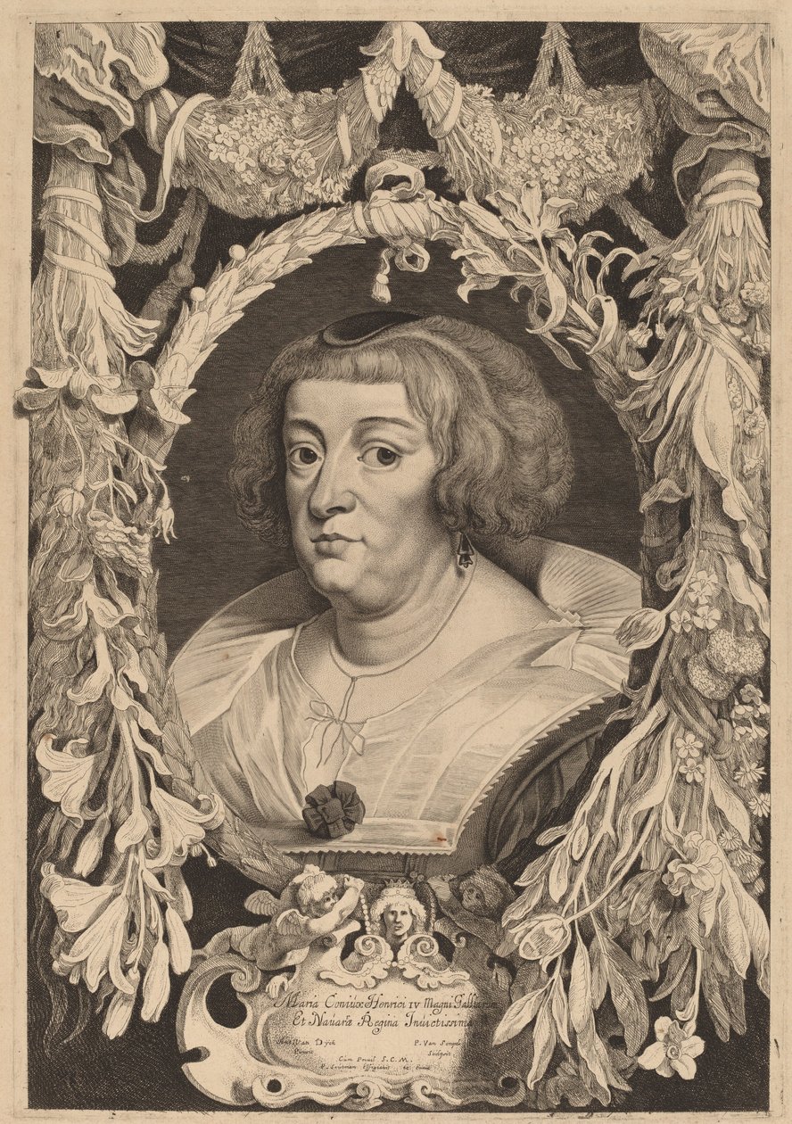 Marie de Medici von Pieter van Sompel and Pieter Claesz Soutman after Sir Anthony
