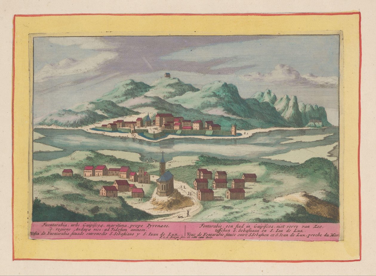 Ansicht von Fuenterrabía von Pieter van den Berge