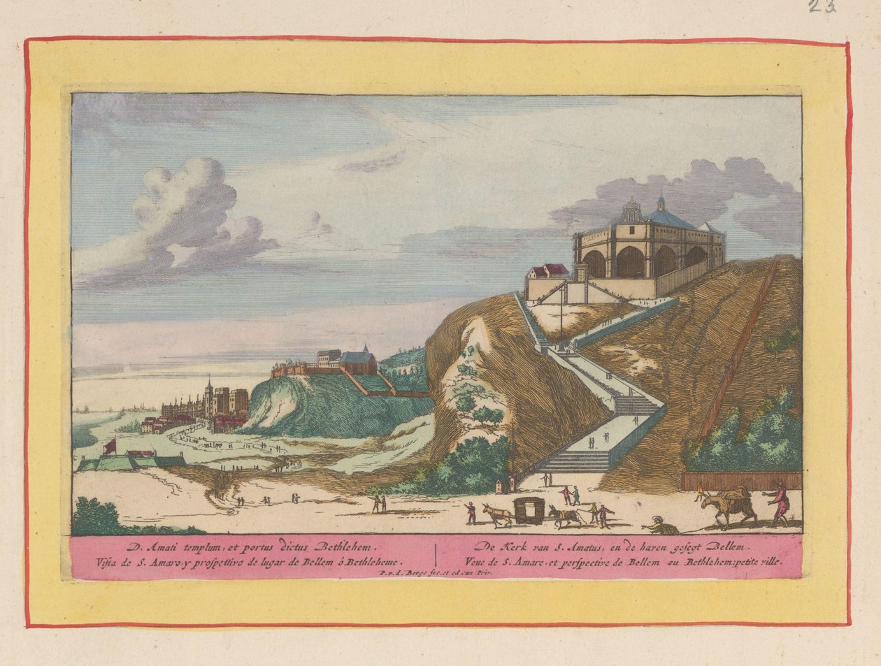 Ansicht der Kirche Santo Amaro bei Lissabon von Pieter van den Berge