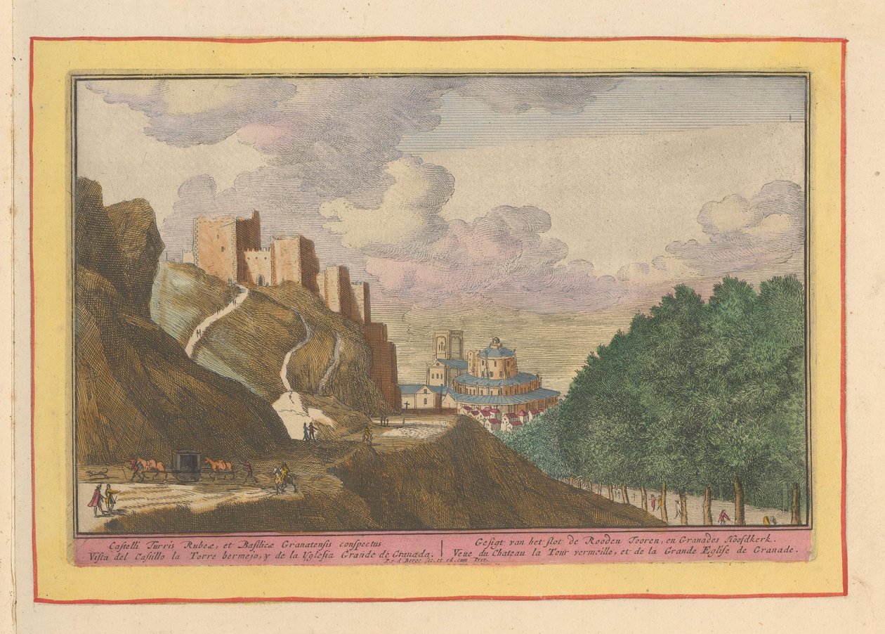 Ansicht der Alcazaba und der Kathedrale von Granada von Pieter van den Berge