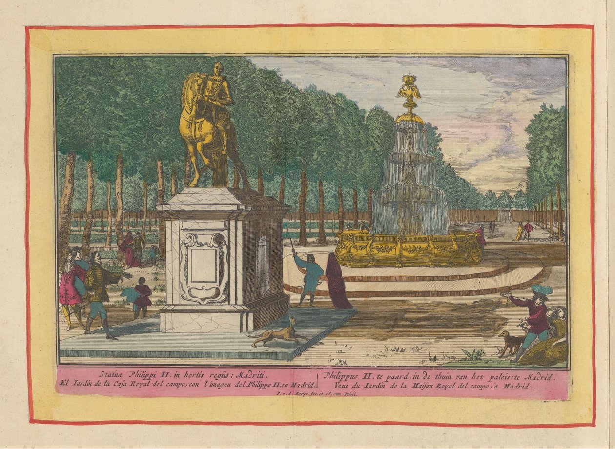Reiterstandbild von Philipp II. im Palastgarten in Madrid von Pieter van den Berge