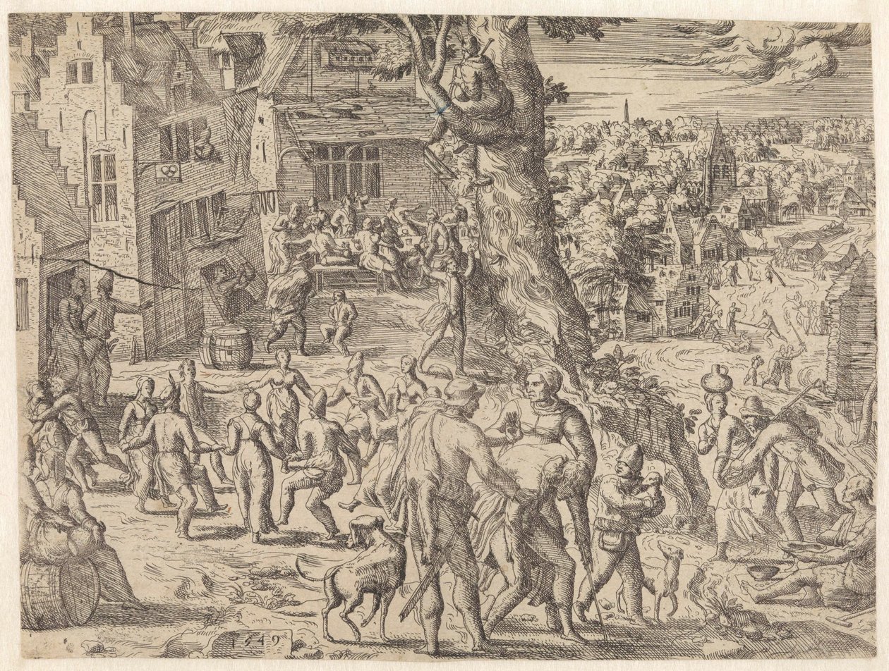 Bauernkirmes von Pieter van der Borcht (I) (attributed to)