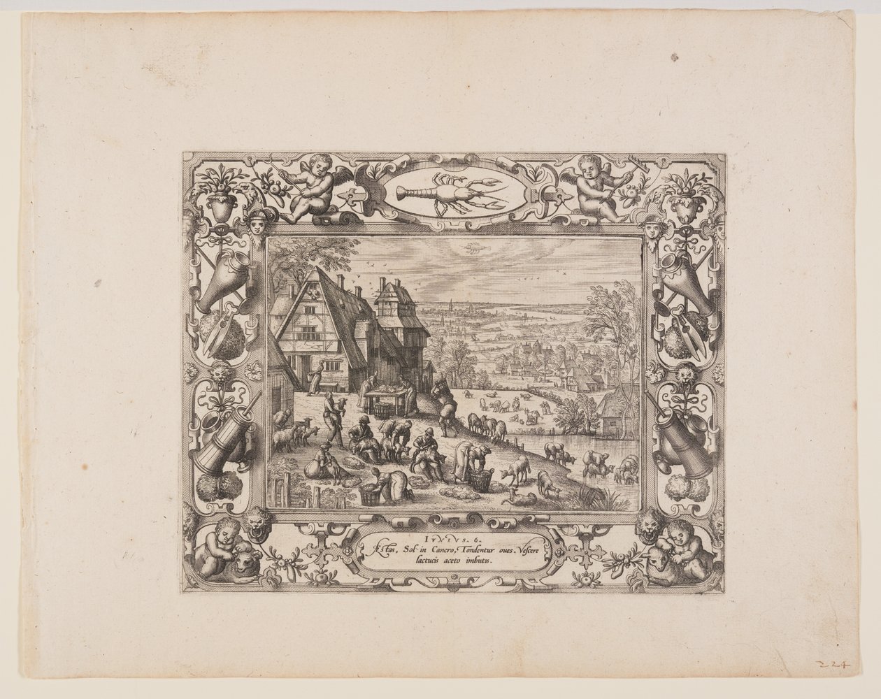 Juni, aus Die zwölf Monate von Pieter van der Borcht