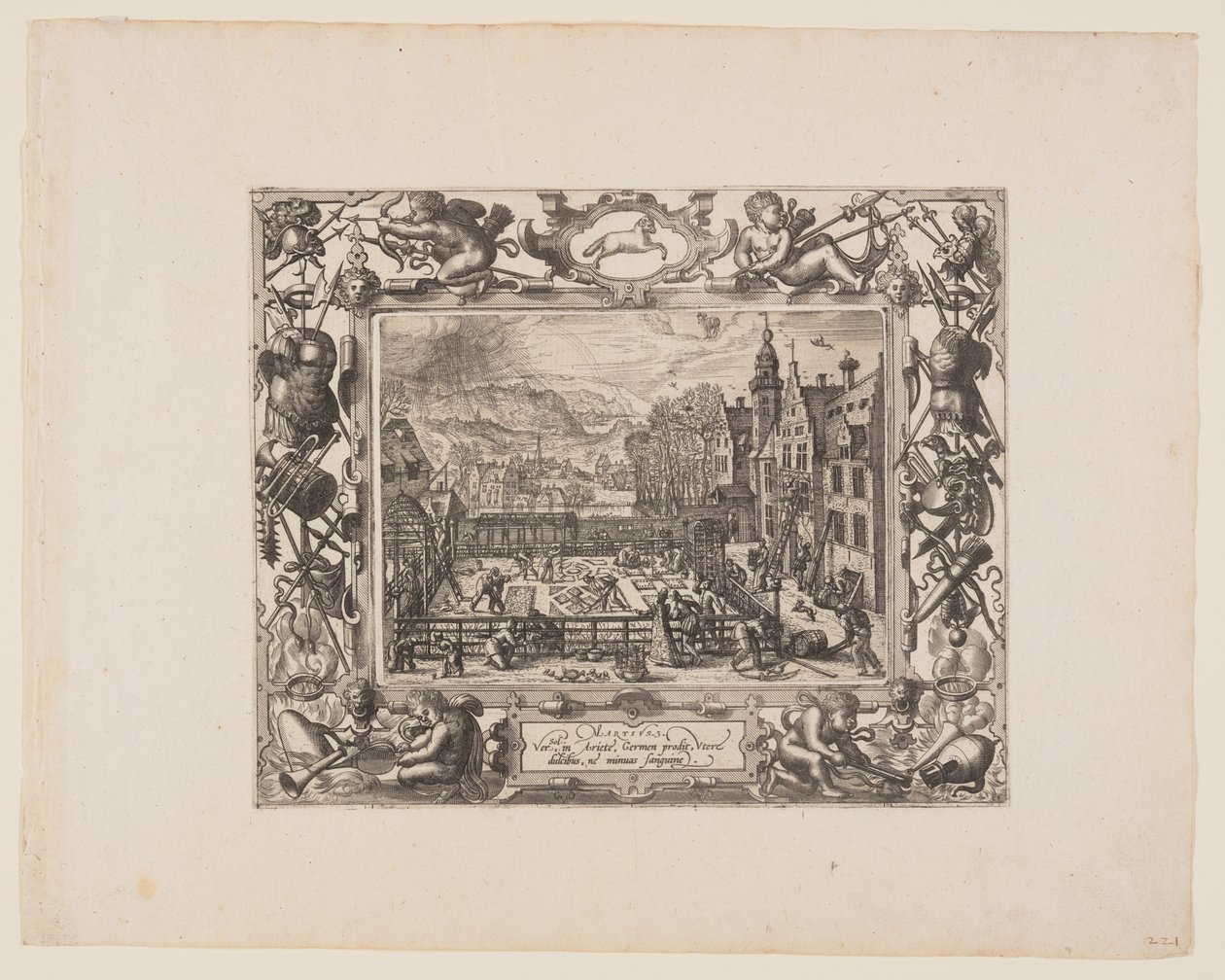 März, aus Die zwölf Monate von Pieter van der Borcht