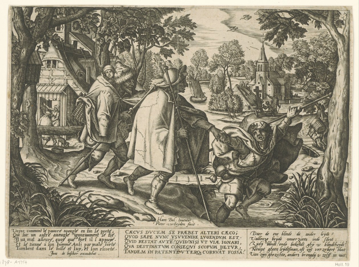 Gleichnis von den zwei Blinden von Pieter van der Heyden