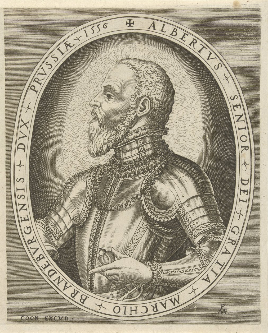 Porträt von Albrecht Friedrich, Markgraf von Brandenburg von Pieter van der Heyden