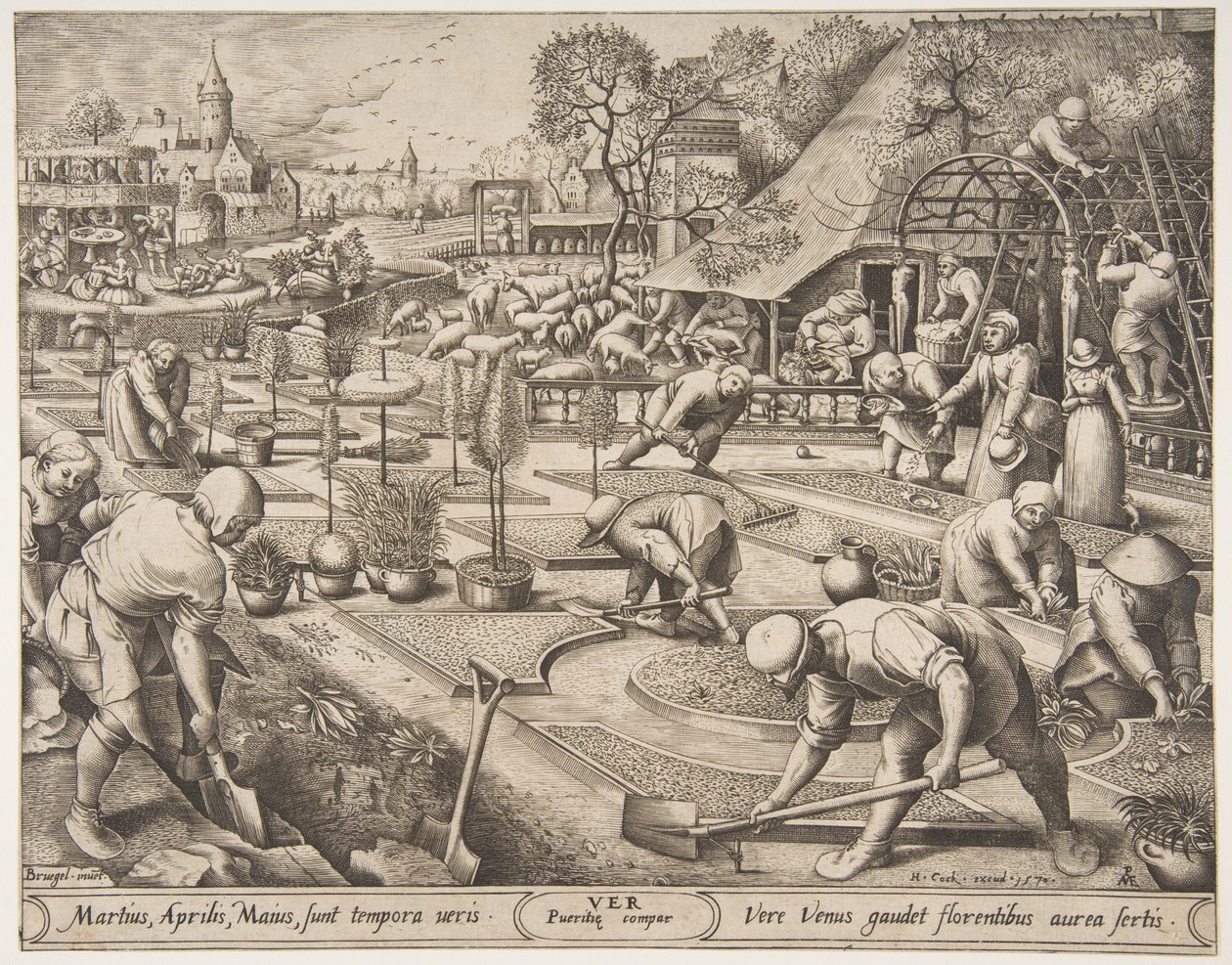 Frühling (1570) von Pieter van der Heyden