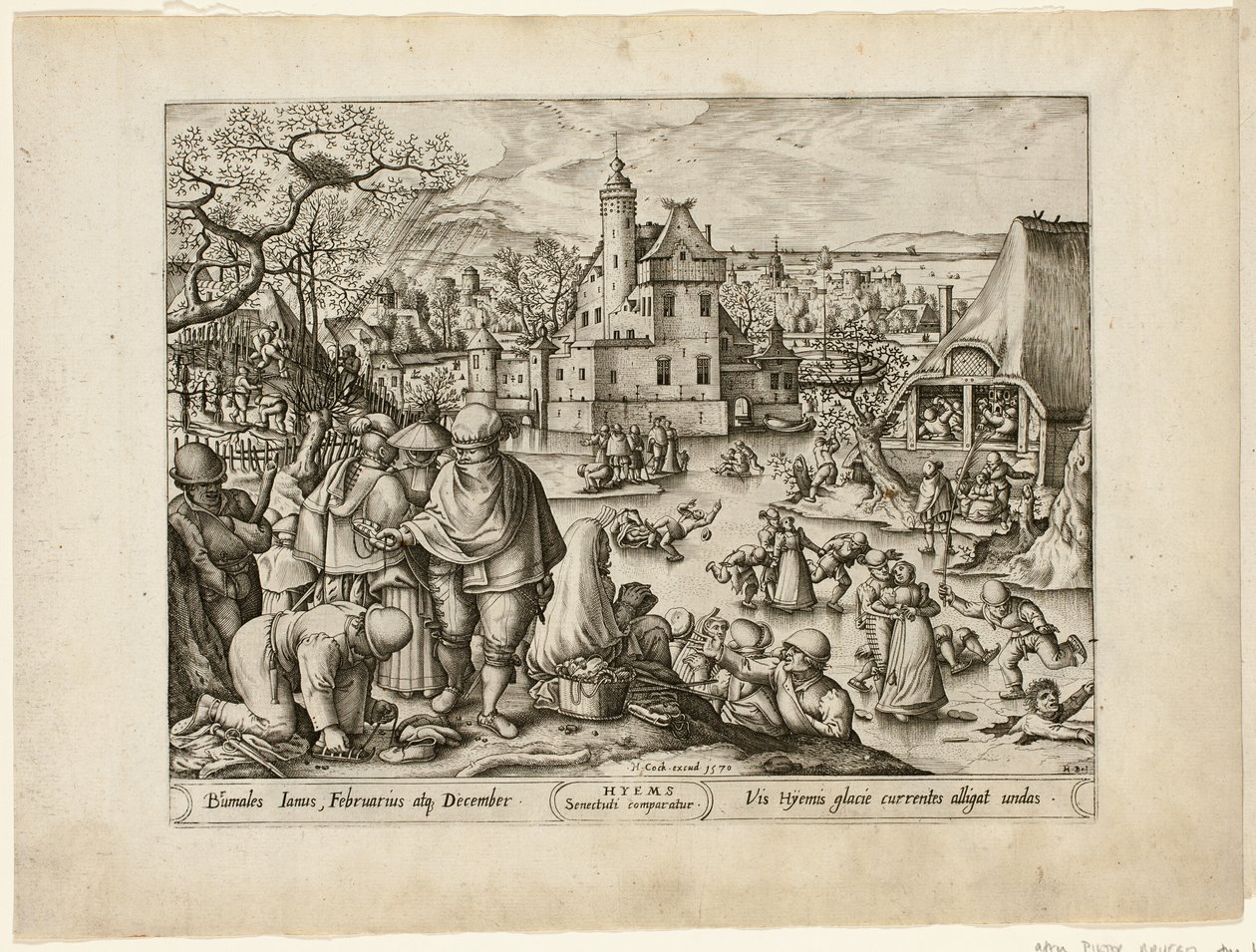 Winter, aus Die vier Jahreszeiten von Pieter van der Heyden