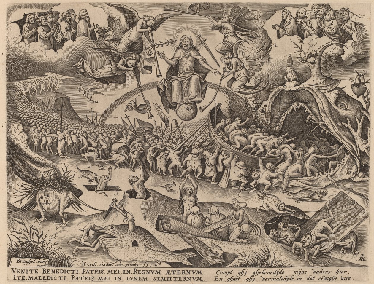 Das Jüngste Gericht von Pieter van der Heyden after Pieter Bruegel the Elder