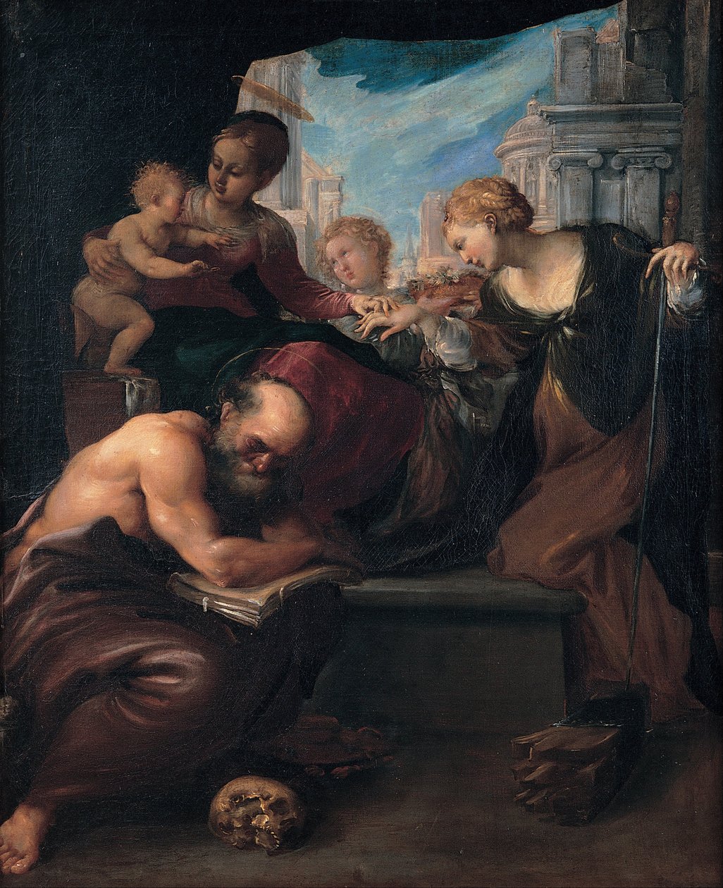 Mystische Hochzeit der Heiligen Katharina von Pietro Faccini