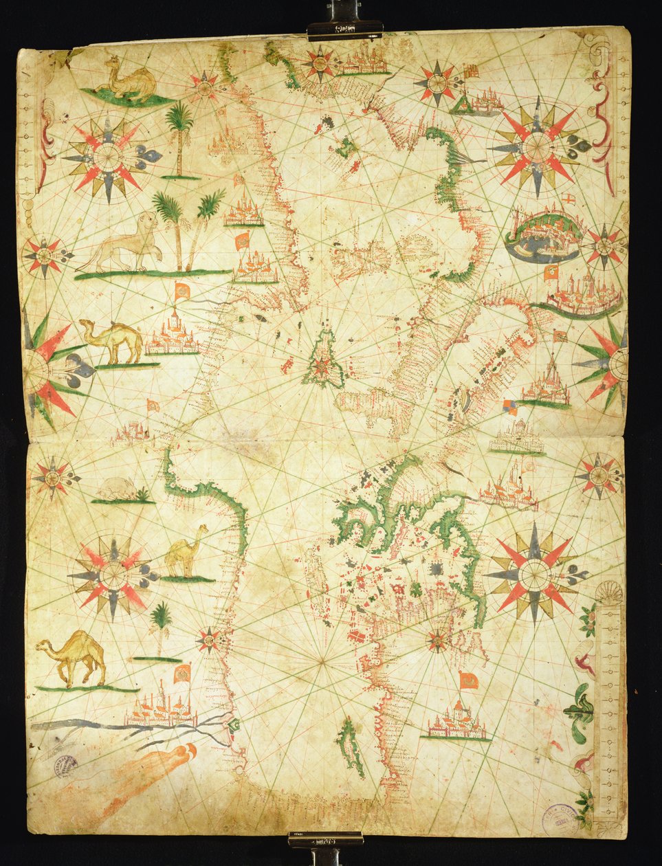 Das Mittelmeerbecken, aus einem nautischen Atlas, 1651 von Pietro Giovanni Prunes