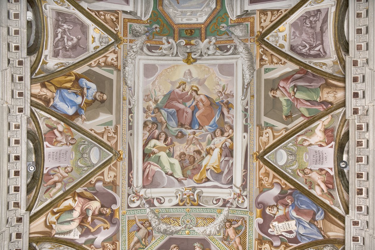 Die Krönung der Jungfrau Maria (Detail) von Pietro Sorri