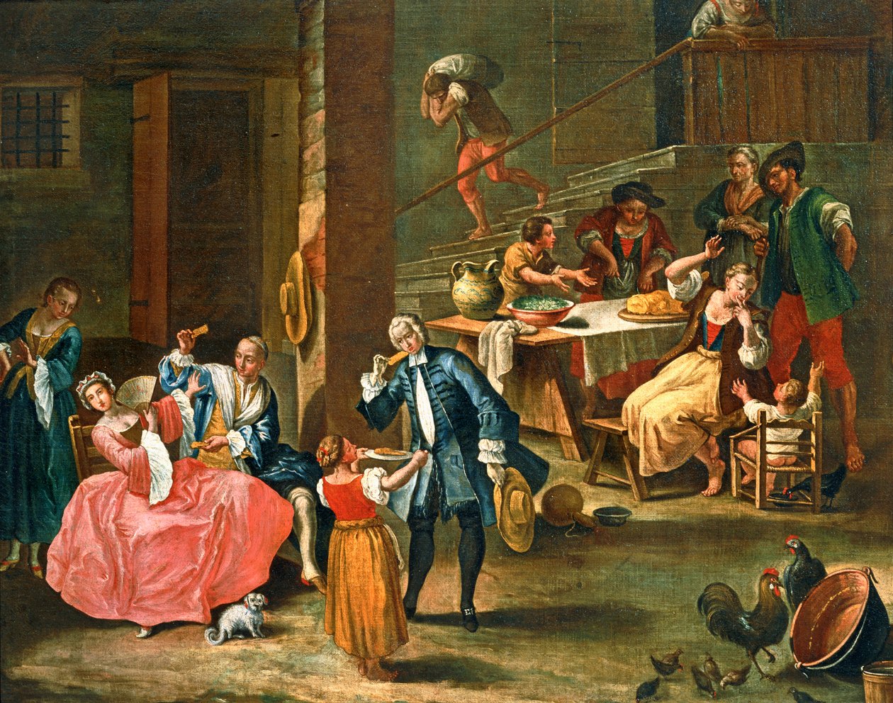Das Picknick auf dem Land von Pietro (circle of) Longhi