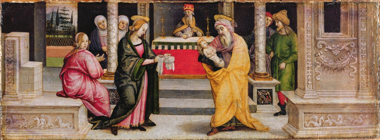 Die Darstellung im Tempel von Pietro (follower of) Perugino