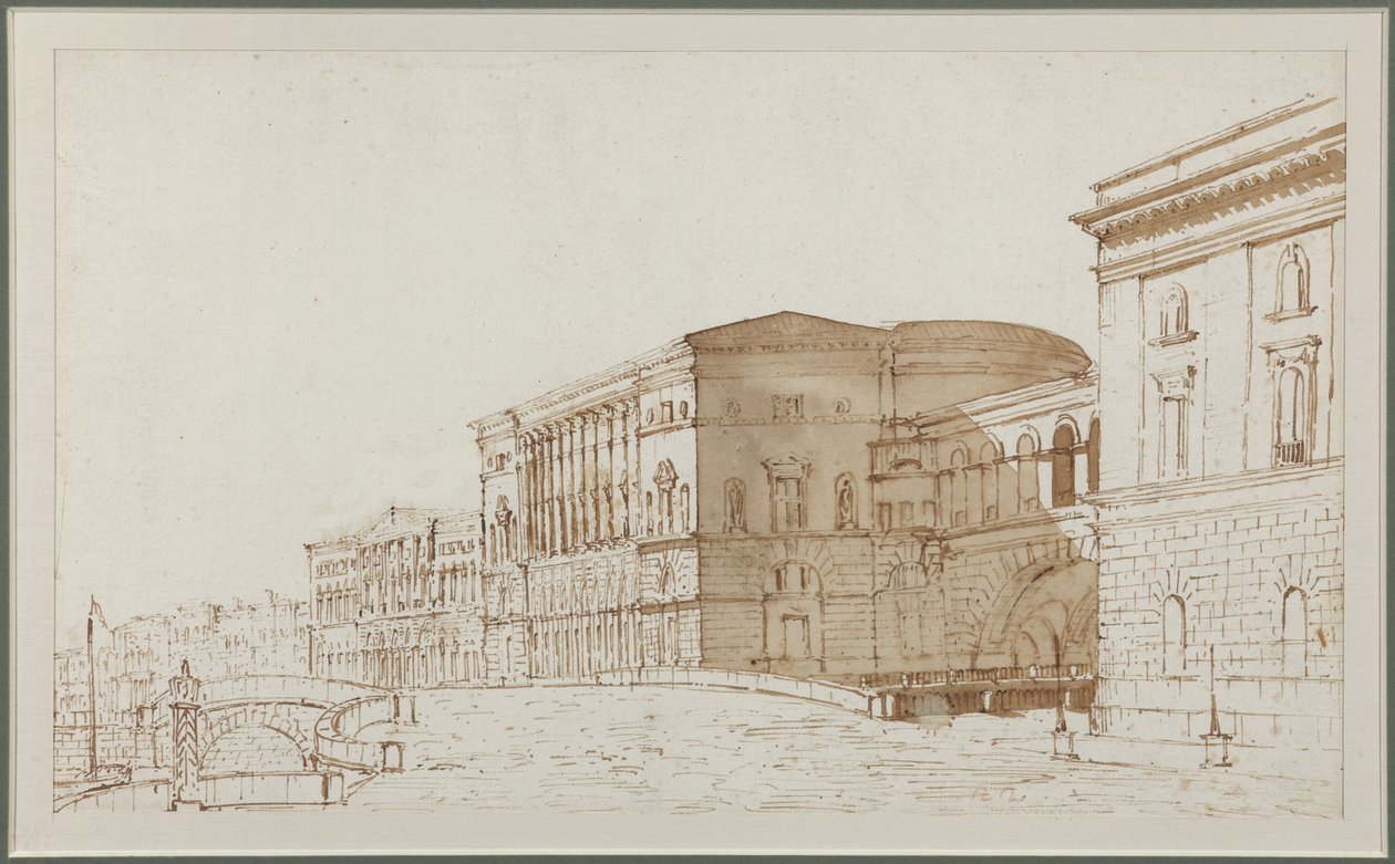 Das Hermitage-Theater in Sankt Petersburg von Pietro Gonzaga