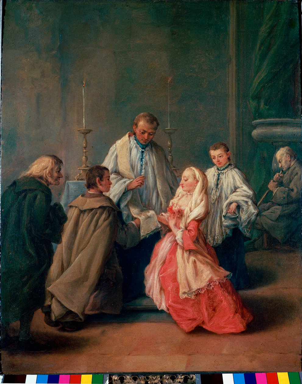 Die Sakramente: Hochzeitszeremonie von Pietro Longhi