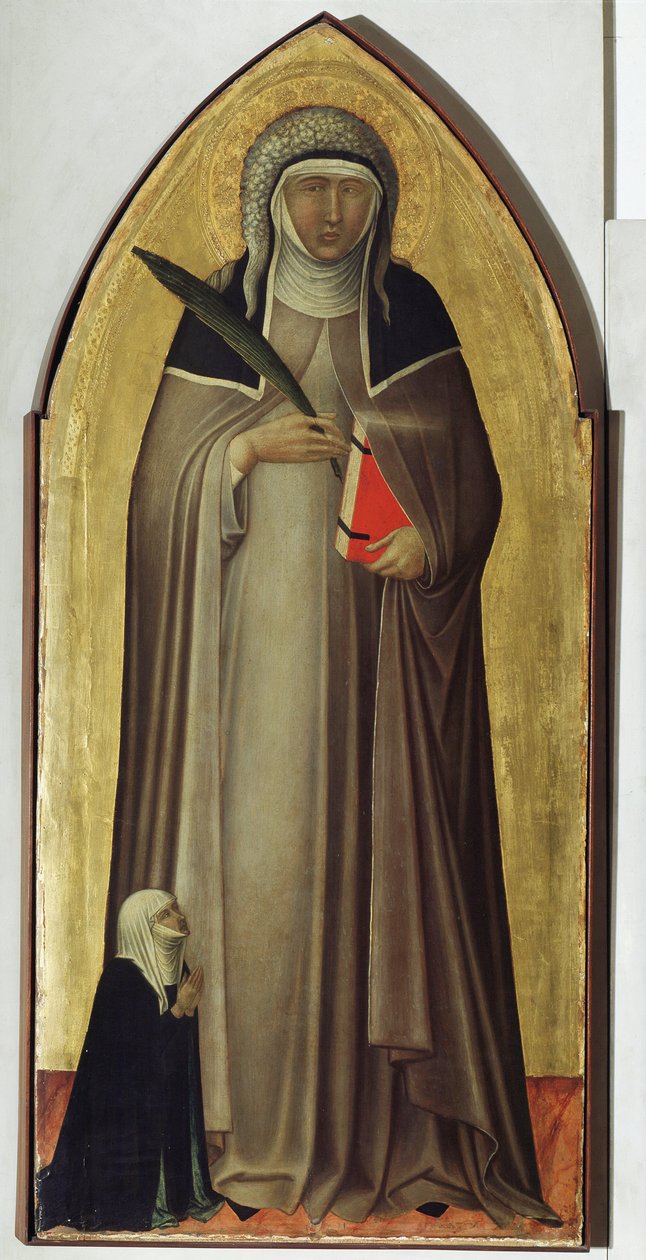 Polyptychon des Lebens der Beata Umilta (Detail) von Pietro Lorenzetti