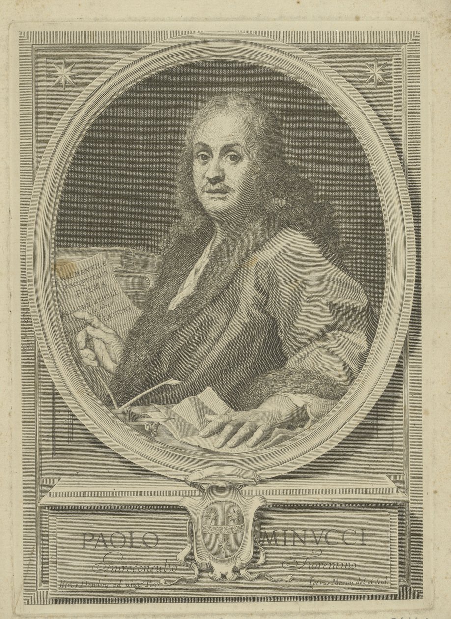 Porträt des Dichters Paolo Minucci 1606-1695, 1720er Jahre von Pietro Masini