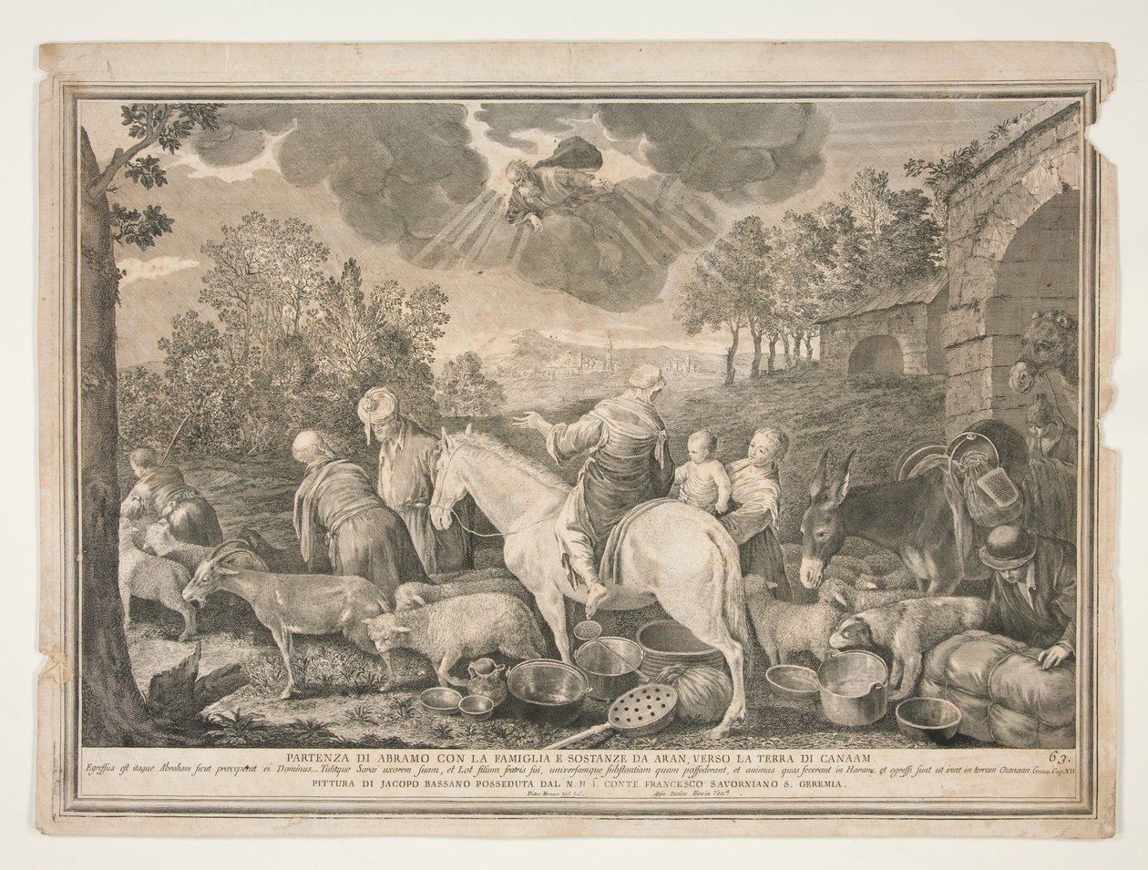 Abrahams Aufbruch nach Kanaan von Pietro Monaco