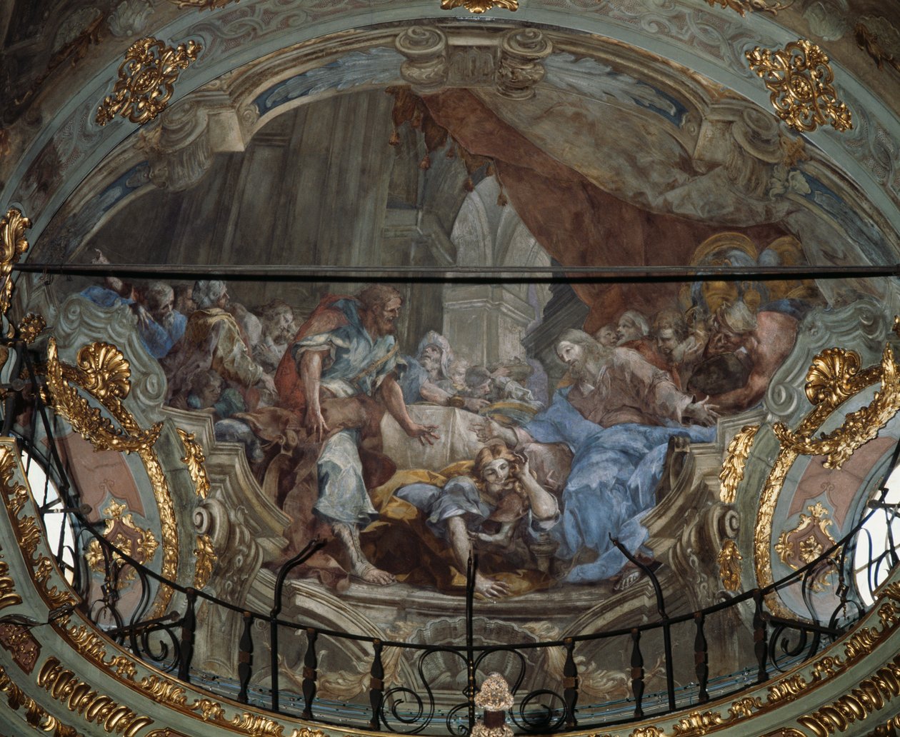 Heilige Szene von Pietro Paolo Galeotti