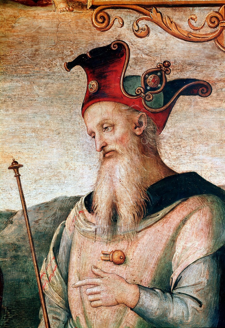 Der griechische Stratege und Staatsmann Perikles (495-429 v. Chr.) (Detail) von Pietro Perugino
