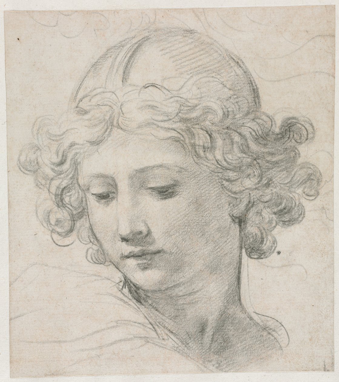 Studie für den Kopf des St. Michael, 1633 von Pietro da Cortona