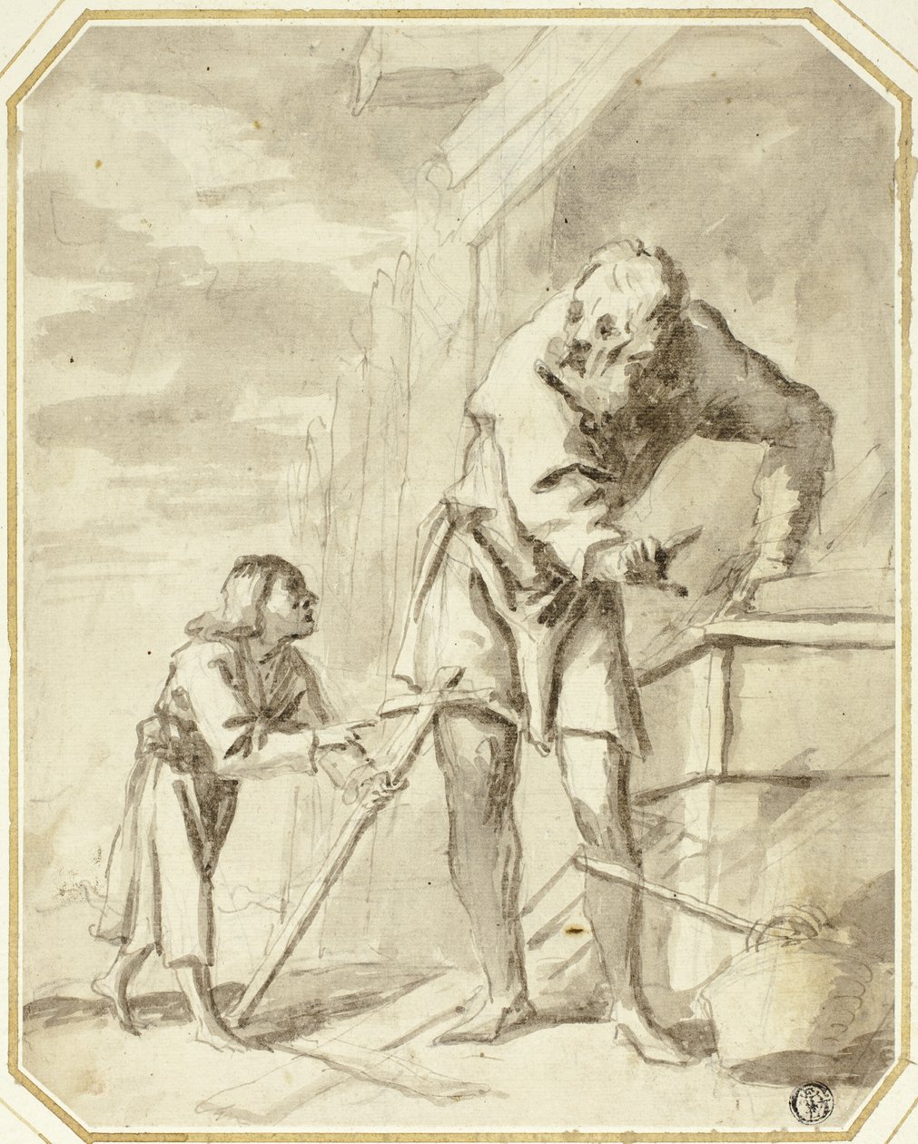 Heiliger Josef mit dem Jesuskind in seiner Werkstatt von Pietro della Vecchia